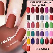 CMLAKISS Summer New Matte Quick-Dry Nail Polish, Peel-Resistant, No UV Lamp Required, Suitable For Fingernails And Toenails - Multicolor - View 2