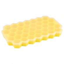 1pc 37 Cavity Hexagonal Ice Cube Tray, Flexible Silicone Ice Mold, Easy Release Ice Maker For Freezer, Ideal For Whisky Cocktail Soft Drinks, Essential Kitchen Accessories - Multicolor - View 12