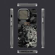 1件金屬透明極簡鏡頭保護防摔幸運豹777手機殼，個性化適用於 16 Pro Max/17/16/15/14 Plus/13/12/11/Air保護殼 - 彩色 - 查看 5
