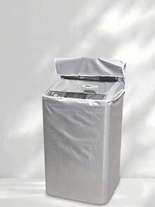 Open-Top Washing Machine Dust Cover, Oxford Cloth Waterproof Sun-Proof Dust-Proof Thickened Protective Cover, Appliance Protection Cover Suitable For Top-Loading Washing Machines, Thickened Oxford Cloth Fabric Effectively Waterproof Dust-Proof UV-Resistant, Protects Washing Machine From Sun And Rain To Extend Service Life, Open-Top Design Convenient For Easy Access To Clothes, Multiple Sizes Available To Fit Different Washing Machine Specifications, Suitable For Home, School Dorm, Office And Travel Storage Organization Scenarios, Essential Appliance Protection Item For Seasonal Storage, Keeps Washing Machine Always Clean And Like New. - Silver - View 15