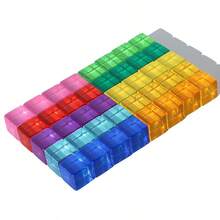 Kubus Permata Akrilik Pelangi Balok Mainan Edukasi Sensorik Anak-Anak Mainan Kristal untuk Belajar Warna, Cahaya, Bayangan, dan Susun (20pcs 30Pcs 40pcs) - MultiWarna - View 2