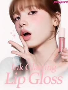 Peripera K-Beauty Ink Glasting 唇釉，純素，含植物萃取油，水感裸色唇釉，鏡面水光唇釉，玻璃感唇釉，豐唇效果，自然保濕，輕盈滋潤，提亮光澤，持久舒適，不黏膩 - # 18 FIG MILK FOAM - 查看 3