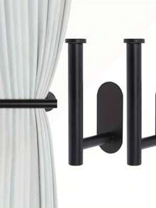 1pc Modern Kitchen Paper Towel Holder, No Drilling Required, Equipped With Strong And Mark-Free Adhesive, Roll Dispenser, Can Be Hung Under Cabinet, Space-Saving Vertical Storage Rack - Multicolor - View 10
