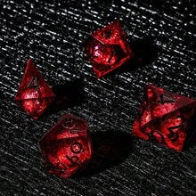 Liquid Core Dice Set, Multi-Sided Sharp Edge Resin Liquid Dice, Role-Playing Game Dice, Gift For Game Enthusiasts - Multicolor - View 7
