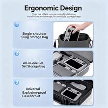 Funda protectora de silicona para control remoto Mini 4 Pro, dron Air 3 RC12 con accesorio protector de pantalla - Ver 5