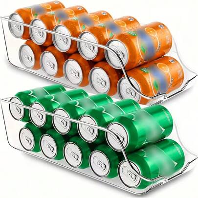Maximize Your Refrigerator Space With This One-Piece Refrigerator Storage Box - Perfect For Storing Cans, Drinks, And More!