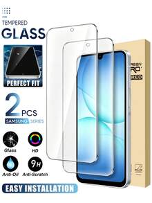 2pcs - Transparent HD 0.2 Second Fast Fingerprint Unlock Shockproof, Dropproof, Scratchproof, Fingerprint-Free, Bubble-Free Full Coverage Tempered Glass Screen Protector Compatible With SamsungGalaxy A07 5G/A16 5G/A17 5G/A26 5G/A27 5G/A36 5G/A37 5G/A55/A56 5G/A57 5G Practical Birthday Anniversary Gift Mobile Phone Accessories For Family And Friends - Clear - View 31