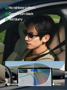 Beneunder Small Round Frame Foldable Fashion Glasses FD023 - White - View 7