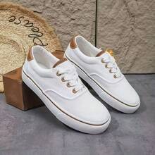 Casual Fashion Versatile Flat Women's Shoes - White - View 13