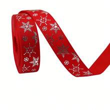 Christmas Ribbon DIY Bow Gift Wrapping Christmas Scene Woven Tape Party Colorful Ribbon - Multicolor - View 16