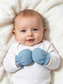 6 Pairs Baby 0-3M Multi-Color Multi-Style Anti-Scratch Mittens Newborn Protective Gloves - Multicolor - View 6