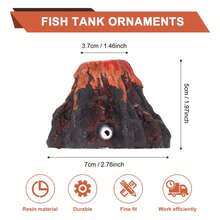 火山造型水族裝飾品，由洞穴石灰岩製成，兼具美觀與增氧功能，適合小型魚缸，天然岩石設計模擬火山形狀，優化所有水族寵物的棲息環境 - A型 - 查看 5