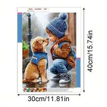 Kit de Pintura de Diamantes - Paisaje Natural, Granja de Animales, Tema de Pintura Famosa Creativa Imagen DIY 5D de Perforación Completa, Adecuado para Decoración del Hogar y Decoración de Pared, Opción Perfecta para Fiestas de Vacaciones y Diversas Ocasiones Festivas - Conjuntos - Ver 8