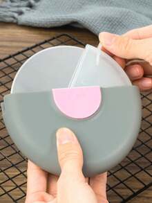 1Pc Pink Stainless Steel Pizza Knife Washable Household Kitchen Gadget Creative Round Roller Knife Pancake Knife - View 8