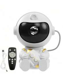 1pc Astronaut Starry Sky Projection Light, Astronaut Starry Sky Atmosphere Night Light, Plastic Astronaut Laser Nebula Light With Backpack Button Display, Remote Control - Multicolor - View 14