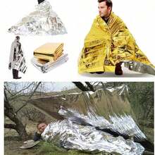 Heat Shrinkable Emergency Blanket, PET Material, Suitable For Camping, Hiking And Outdoor Activities All Seasons - Multicolor - View 1