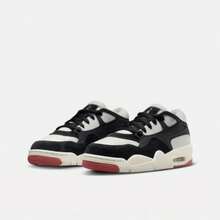 Nike Women's AJ4 RM Comfortable Versatile Shock-Absorbing Durable Low-Top Basketball Shoes FQ7938-100 - Black and White - View 3