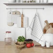 Toallas de cocina - Blanco y Negro - Ver 3
