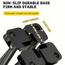 1個特大號可攜式折疊凳，附側邊口袋，輕量鐵製方形凳，適用露營、釣魚與戶外野餐，黑色，野餐配件，緊湊型鐵製凳 - 黑色 - 查看 7