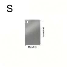1pc/2pcs/3pcs Stainless Steel Cutting Board, Double-Sided Metal Chopping Board, Easy To Clean, Non-Stick, Space-Saving, Rust-Proof, Suitable For Fruits, Vegetables, Bread, Etc. - View 9