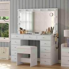Makeup Organizers & Cabinets - White 2 - View 4