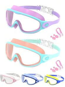 1pc Swimming Goggles, Suitable For All People, Leak-Proof Function, Anti-Fog Design, Suitable For Swimming Pools And Water Parks, Suitable For Boys, Girls, Youth - A - View 1