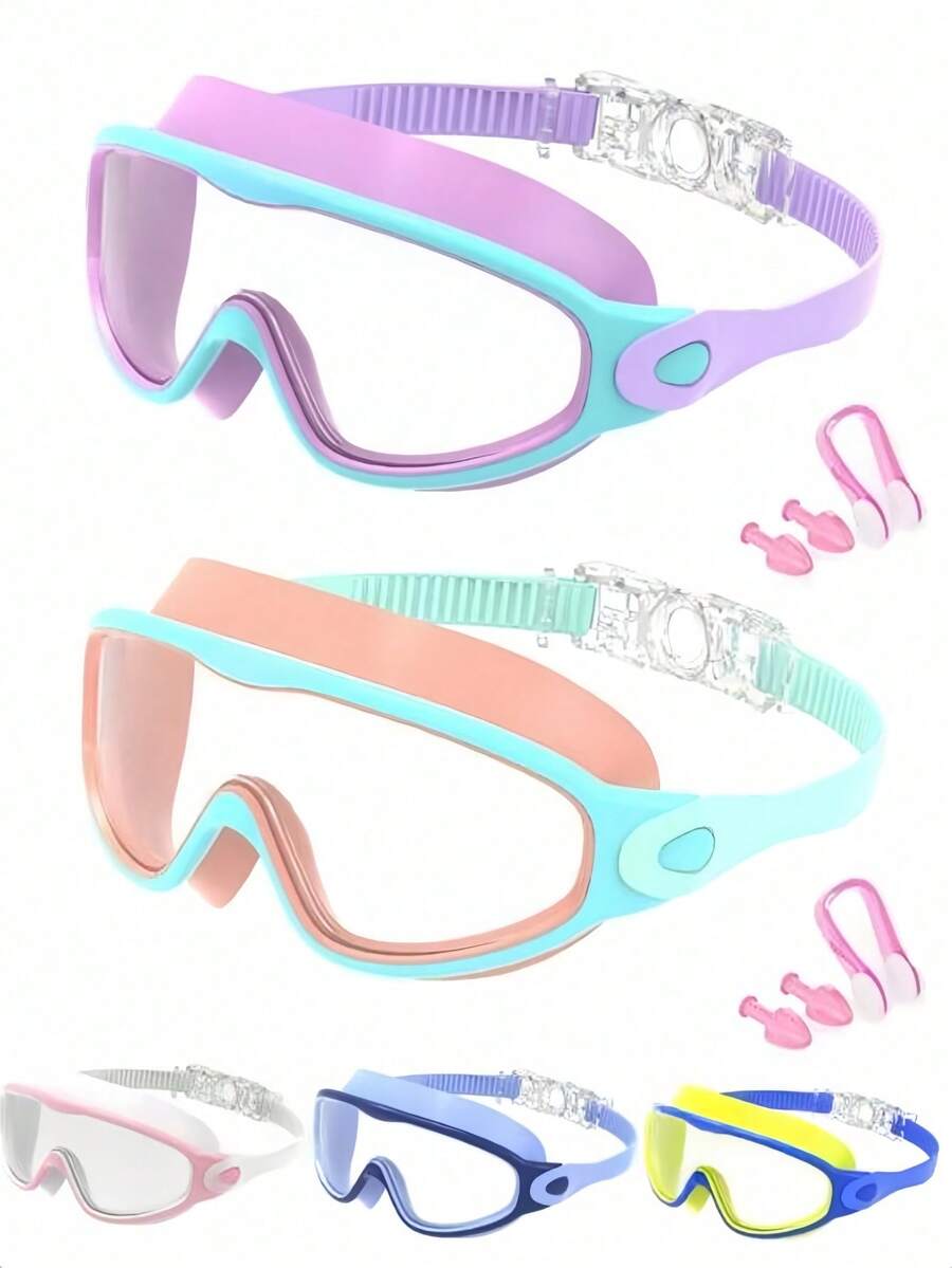 1pc Swimming Goggles, Suitable For All People, Leak-Proof Function, Anti-Fog Design, Suitable For Swimming Pools And Water Parks, Suitable For Boys, Girls, Youth - A - View 1