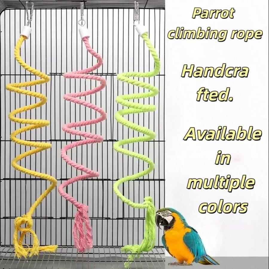 Tangga Panjat Burung Beo Ayunan Berputar Mainan Panjat Burung Beo Macan/Budgie Tangga Ayunan Dekorasi Sangkar Burung Rak Gantung - 1 lingkaran pelatihan - View 1