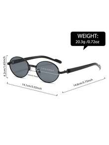 1pc Men's Luxury Gold Frame Square Metal Pure Black Lens, Decorative Ring Hinge, Suitable For Driving, Daily, Street, Travel, Outdoor Glasses - Multicolor - View 6