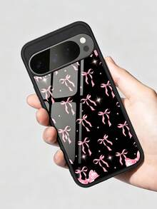 1件裝亮面蝴蝶結強化玻璃手機殼，相容 10、9、8、7 及 Galaxy S26、S25、S24、S23、S22、A07、A56、A16、A06。特色包括保護性蝴蝶結設計、耐用外殼、極簡風格，非常適合夏天。這款高品質手機殼是送給朋友、同學、愛人或自己的絕佳日常禮物。 - 黑色 - 查看 6