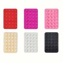 6pcs/5pcs/4pcs/3pcs Silicone Grip Phone Suction Cup Holder Set, Compatible With All Phones: Adhesive Phone Grip For Selfie And Video, Suitable For Shower And Wall Mount, Gift For Friends, Halloween Gift - Multicolor - View 95