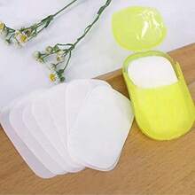 5 Boxes (90-100 Sheets) Disposable Soap, Portable Travel Soap Paper, Mini Disposable Scented Soap, Suitable For Travel, Business Trips, Camping, Hiking Or Any Outdoor Activities - A - View 3