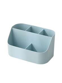 8pcs/1pc Divided Plastic Desktop Storage Box, Solid Color Minimalist Compartment Organizer, Suitable For All Seasons, Ideal For Women And Teenagers, Can Be Used In Bedroom Vanity, Dorm, Office Desk, To Store Cosmetics, Stationery, Small Items And Soft Rubber Toy Collectibles - Multiple Styles - View 15