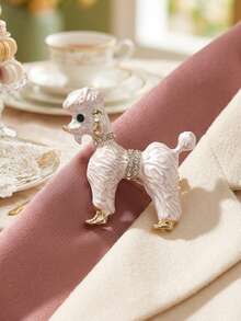 Enamel Rhinestone Dog Brooches - Classic Animal Pins For Women Unisex Casual Party Jewelry Accessories / Friends Gifts Badges Decoration - Dog - View 15