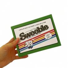 Swooble 卡牌與骰子遊戲，快節奏家庭派對遊戲，附 4 組骰子與 50 張卡牌，同步對戰競速配對，適合遊戲之夜、派對與旅行，快速設置、輕巧好玩，適合 14 歲以上 - 彩色 - 查看 5