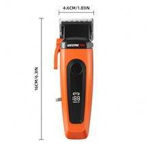 WEEME Hair Clippers For Men, LED Digital Display USB Rechargeable Hair Cutting Kit With 8 Guide Combs & Hair Brush, 3 Colors White/Green/Orange Optional, Perfect Gift For Men Father Boyfriend - View 3
