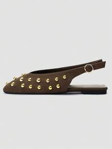 ADAMUMU Small Size Women's Spring/Summer New Arrival High-Fashion Comfortable Sequin Sandals, Cute For Daily Wear, Holiday And Spring - Brown - View 5