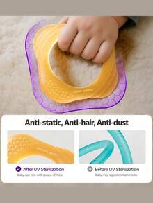 Philips Avent Baby Ring Silicone Teether, 30° Liquid Silicone, UV Anti-Static Treatment, Designed For Infants - Multicolor - View 3