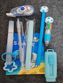 Creative 9-Piece Set Back To School Gift Gradient Color Mini Stationery Set Highly Attractive Middle And High School Students Learning Stationery Practical Portable Stationery Small Gift, This Is A Very Excellent Stationery Set, Very Suitable For Office, Learning And Drawing Use. It Has A Beautiful Appearance, Very Suitable As A Small Gift, Reward Souvenir, Or Birthday/Holiday Gift For Students. - Multi-piece Set - View 7