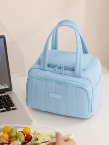 Dopamine Color Insulated Lunch Bag, Suitable For Students/Teachers/Office Workers, 6L Cute Soft Large Capacity, Suitable For Picnic, Outdoor, Waterproof Portable Reusable Lunch Tote Bag, Suitable For School & Office, Keep Food Fresh And Delicious, Bento Box, Back To School Essential - Multicolor - View 10