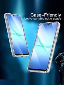 2pcs - Transparent HD 0.2 Second Fast Fingerprint Unlock Shockproof, Dropproof, Scratchproof, Fingerprint-Free, Bubble-Free Full Coverage Tempered Glass Screen Protector Compatible With SamsungGalaxy A07 5G/A16 5G/A17 5G/A26 5G/A27 5G/A36 5G/A37 5G/A55/A56 5G/A57 5G Practical Birthday Anniversary Gift Mobile Phone Accessories For Family And Friends - Clear - View 6