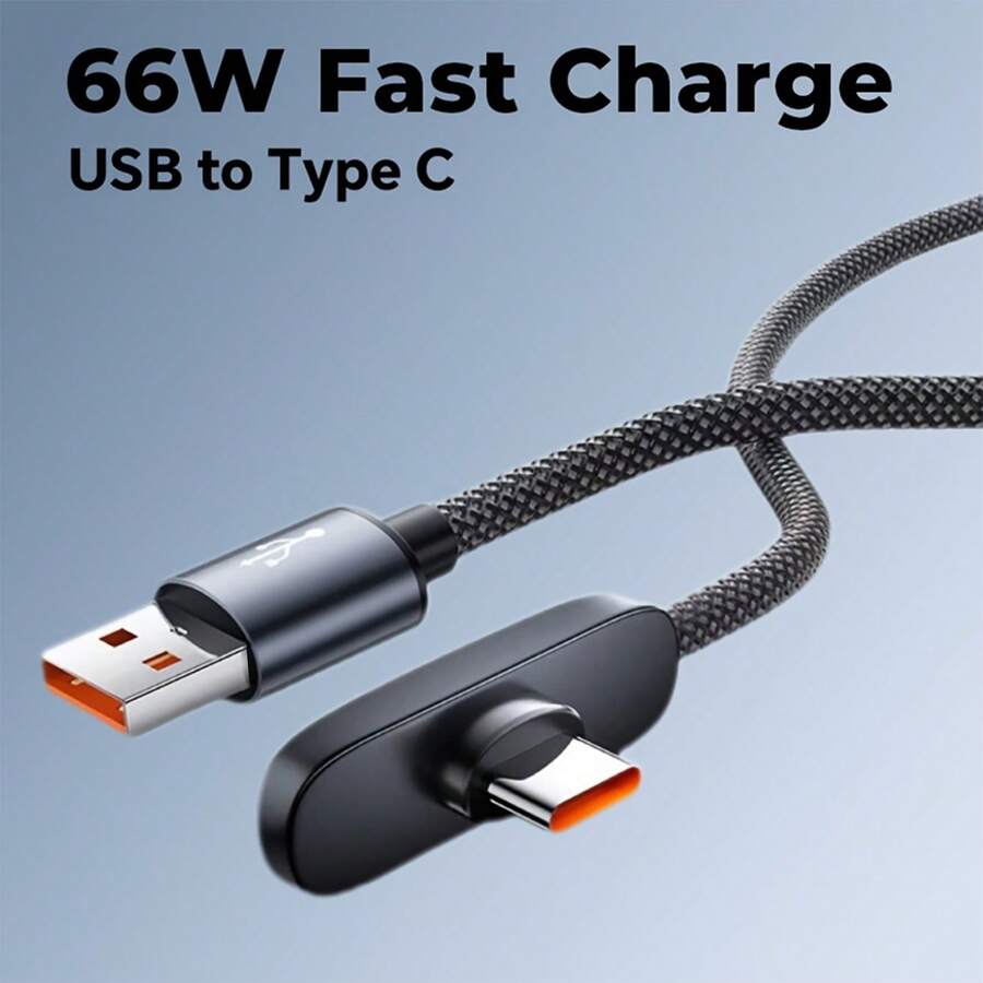 66W USB A 转 Type-C 快速充电数据线,3.3 英尺/4.9 英尺/6.6 英尺尼龙编织 USB-C 充电线,兼容 17/16/15 Pro/Pro Max/Plus、Pro 12.9/11、Air 4/5、Mini 6、Pixel 及所有 USB-C 设备,适合居家和旅行充电 - 彩色 - 查看 1