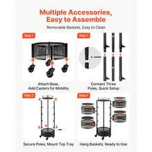 Storage Islands & Carts - Black - View 7