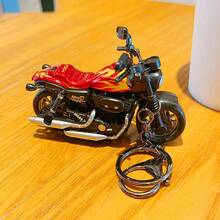 Creative Vintage Realistic Alloy Heavy Motorcycle Model, Cool Personalized Men's Bag Pendant, Exquisite Fashion Holiday Gift Accessory, Car Keychain - Multicolor - View 10