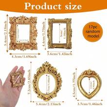 10-Inch Square DIY Photo Display Box Set Components, Includes 8 Gold Mini Photo Frames And 8 Small Figurines, Suitable For Desktop Decoration, Wall Decoration And Gifts For Friends And Family - Multiple Styles - View 12
