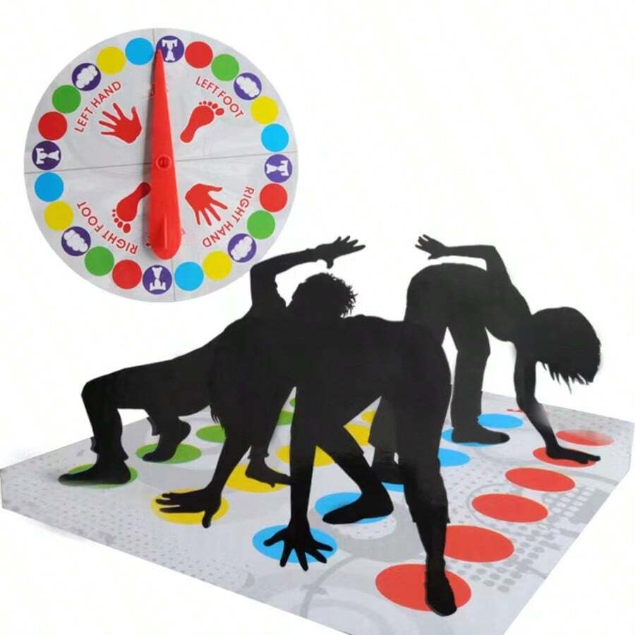 Twist & Balance 遊戲墊，加厚防滑互動平衡墊，多人派對團建教育桌遊道具