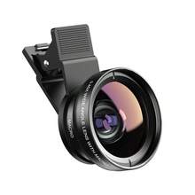 APEXEL Professional Phone Wide-Angle Lens, 2-In-1 Photography Lens Kit Compatible With All Smartphones, 12.5X Macro Lens + 0.45X Wide-Angle Lens, External Camera Lens Accessory For Mobile Phones - A - View 5