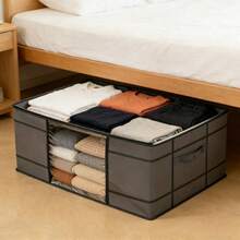 3 Multifunctional Storage Bags, Foldable Clothing Storage Bags, Home Wardrobe Clothing Storage With Zipper Handles And Visible Windows, Suitable For Moving And Traveling Bed Bottom Storage Bags And Wardrobe Organizing Bags - Multicolor - View 6