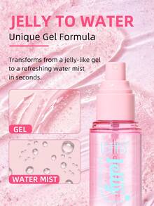 USHAS Gel-To-Water Setting Spray, Semprotan Pengatur Riasan Pelembap Tahan Lama, Semprotan Finishing Dingin Menyegarkan Tidak Lengket, Semprotan Pengatur Matte Pelembap Dua Warna Pink & Biru - #02 Pendinginan - View 4