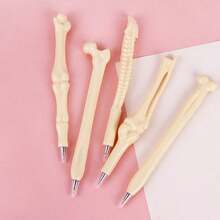 1pc/5pcs, Creative Novelty Stationery, Suitable For Daily Writing And Student Prizes, Realistic Bone-Shaped Ballpoint Pen - Multicolor - View 1